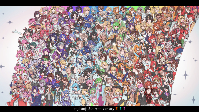 6+boys, 6+girls, absurdly_detailed_composition, aiba_uiha, aiba_uiha_(1st_costume), akabane_youko, akabane_youko_(1st_costume), amemori_sayo