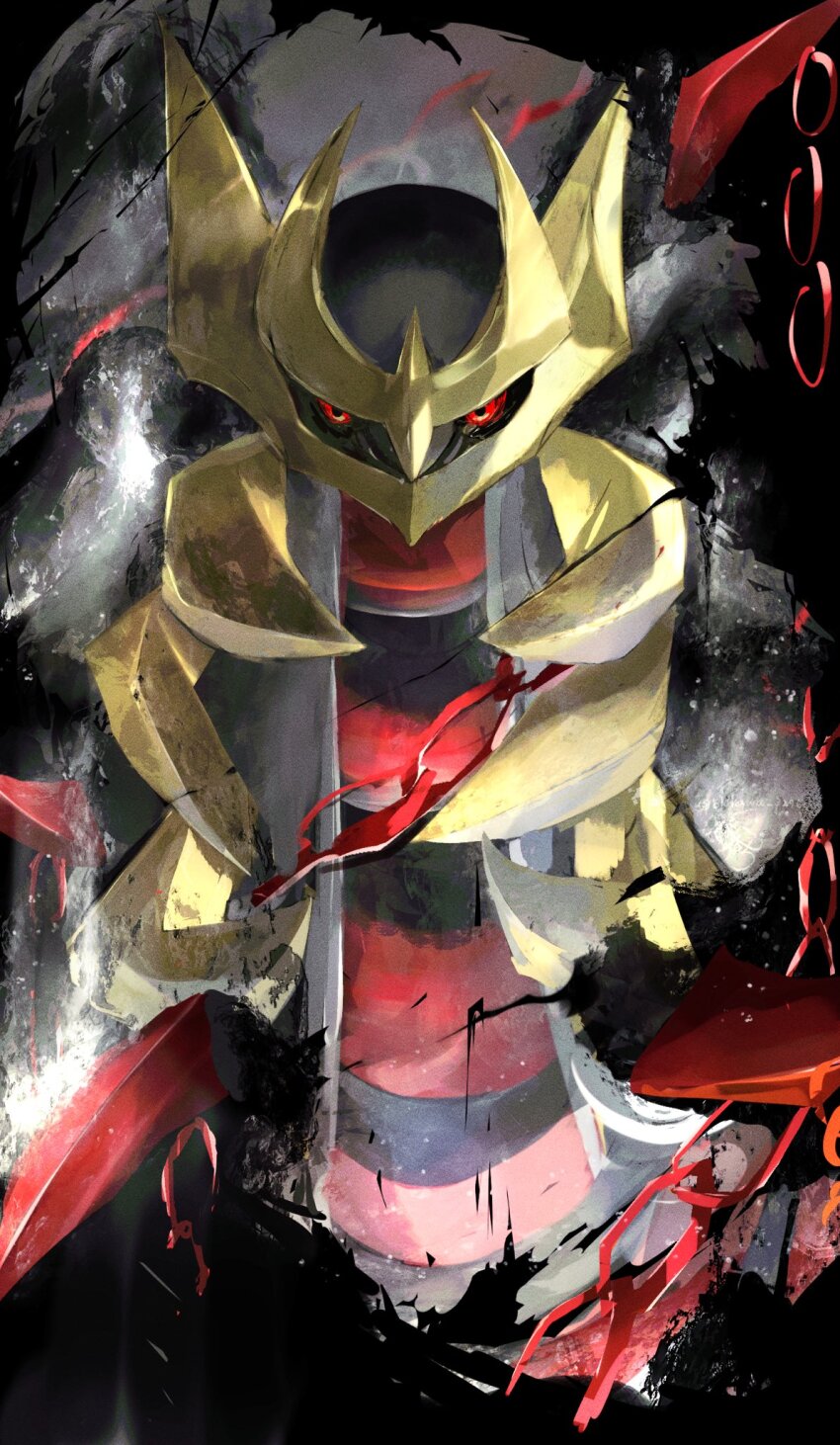 close-up, colored_skin, dragon, gen_4_pokemon, giratina, grey_skin, highres, legendary_pokemon