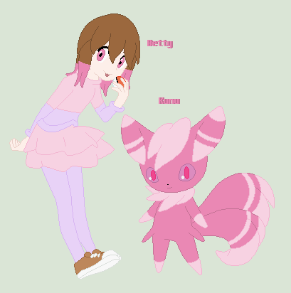 akumu_(glitchtale), bete_noire, brown_hair, glitchtale, kumu_(glitchtale), nintendo, pink_eyes, pink_hair