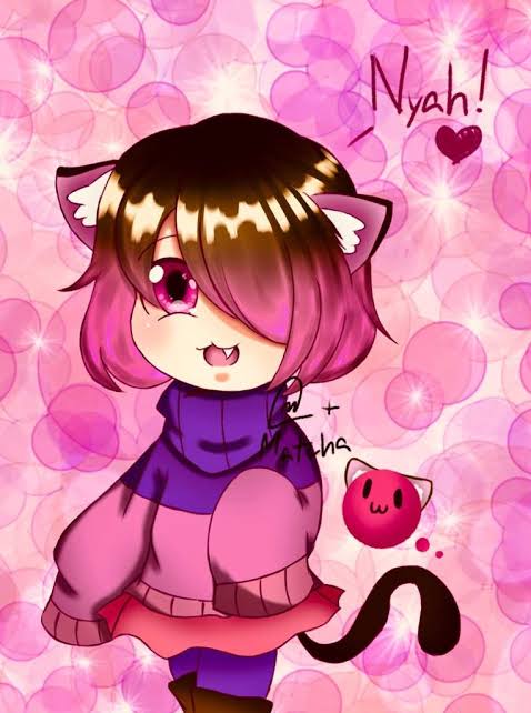 akumu_(glitchtale), animal_ears, bete_noire, boots, brown_hair, cat_ears, glitchtale, kumu_(glitchtale)
