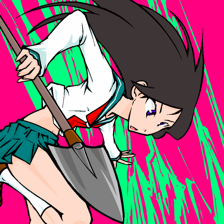 00s, 1girl, black_hair, female_focus, jumping, kitsu_chiri, legs, long_hair