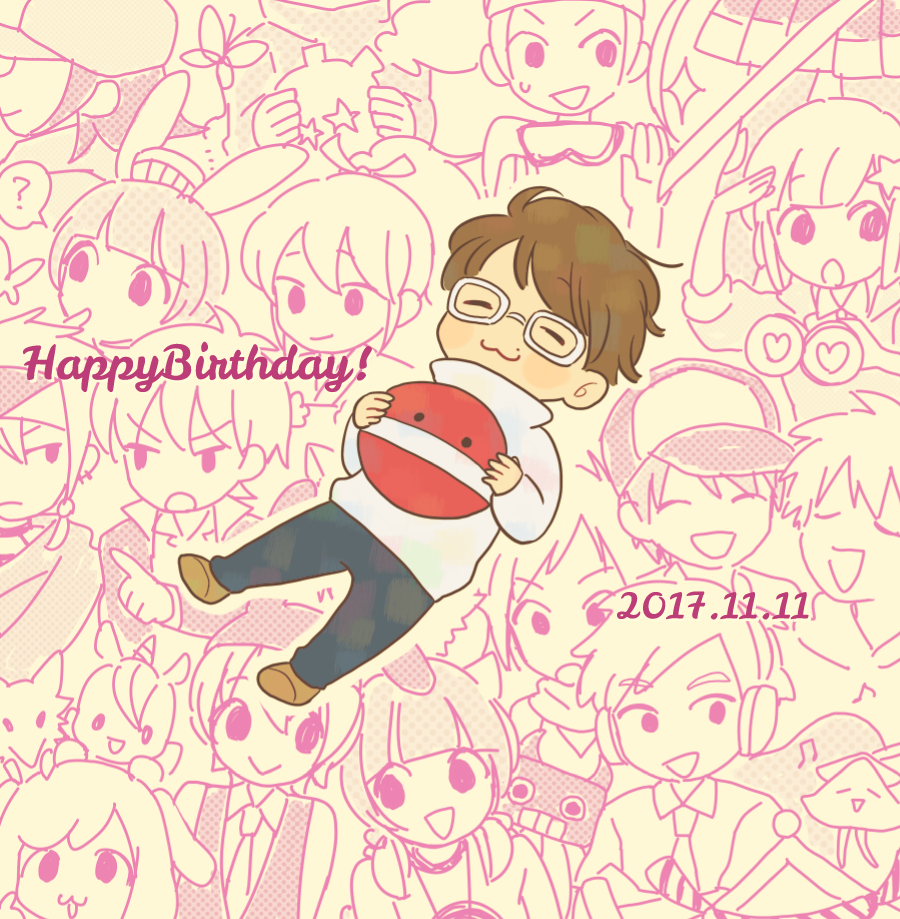 6+boys, 6+girls, :3, ?, animal_ears, bemani, binoculars, bug