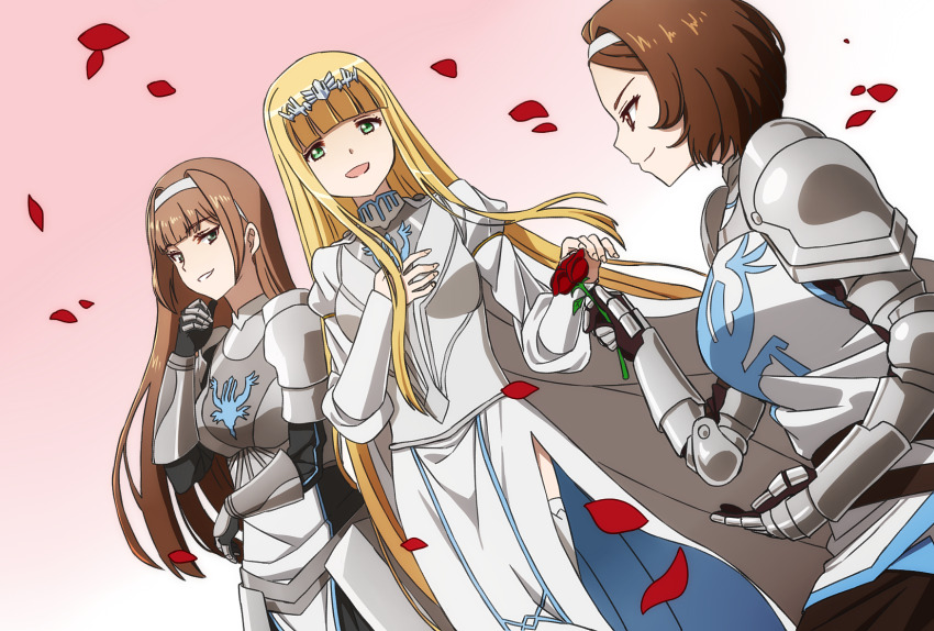 armor, calca_bessarez, flower, highres, kelart_custodio, overlord_(maruyama), petals, remedios_custodio