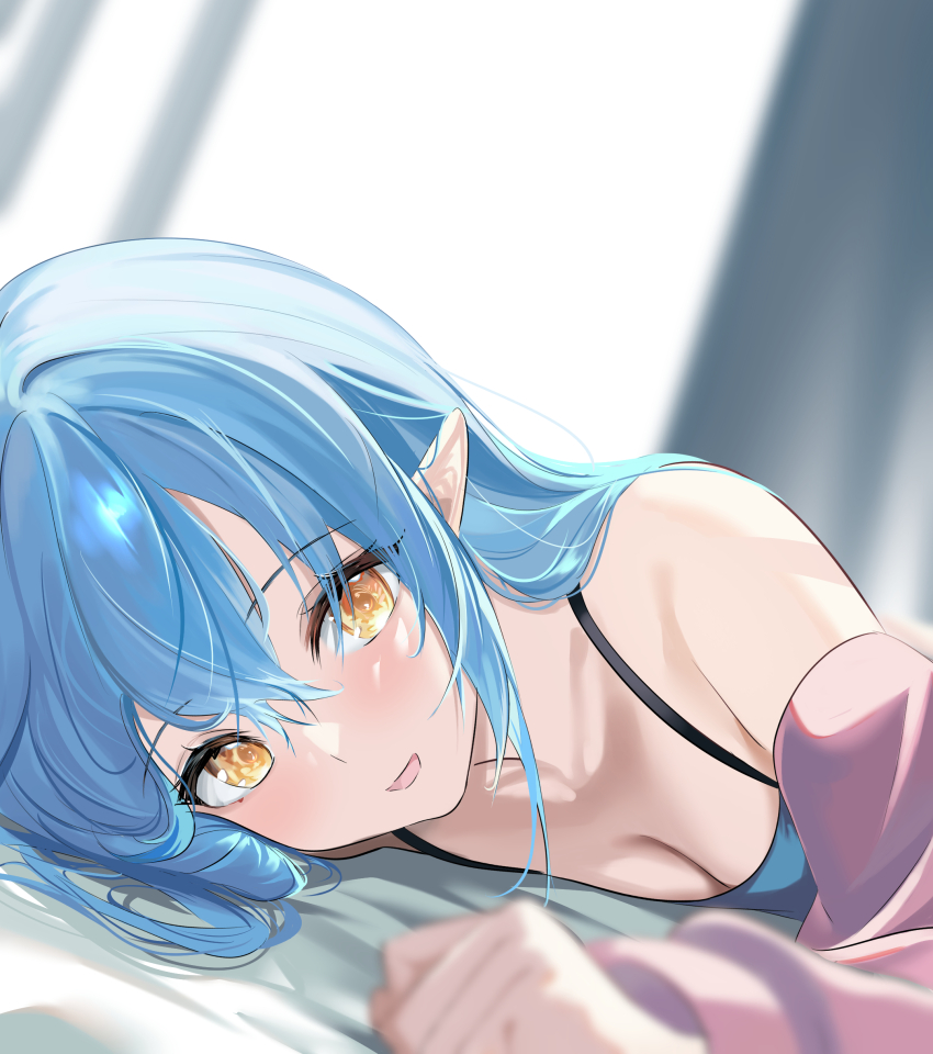 1girl, absurdres, blue_hair, breasts, cleavage, highres, hololive, kinkikids753