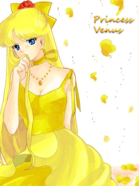 1990s_(style), aino_minako, bishoujo_senshi_sailor_moon, blonde_hair, dress, princess_venus, retro_artstyle, sailor_venus