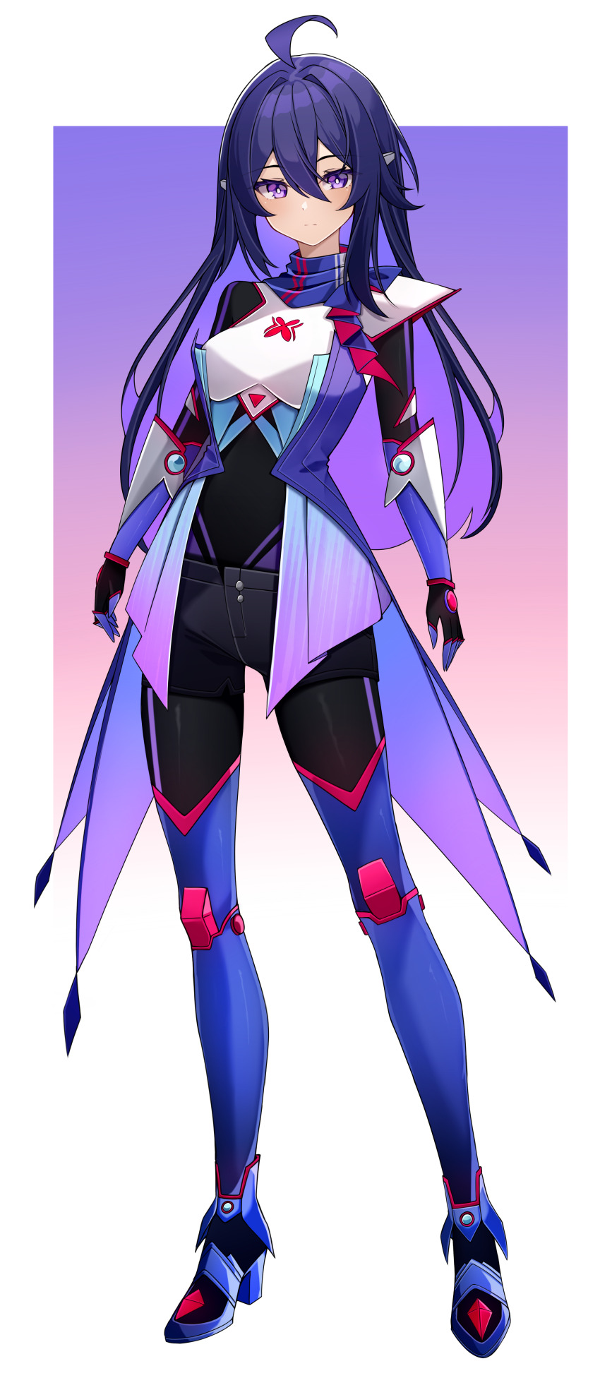 absurdres, ahoge, alternate_costume, bodystocking, boots, breasts, chest_jewel, coattails