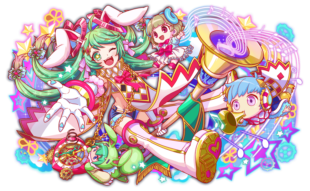 1boy, 2girls, :d, alternate_costume, alternate_hair_color, animal_costume, animal_ears, anklet