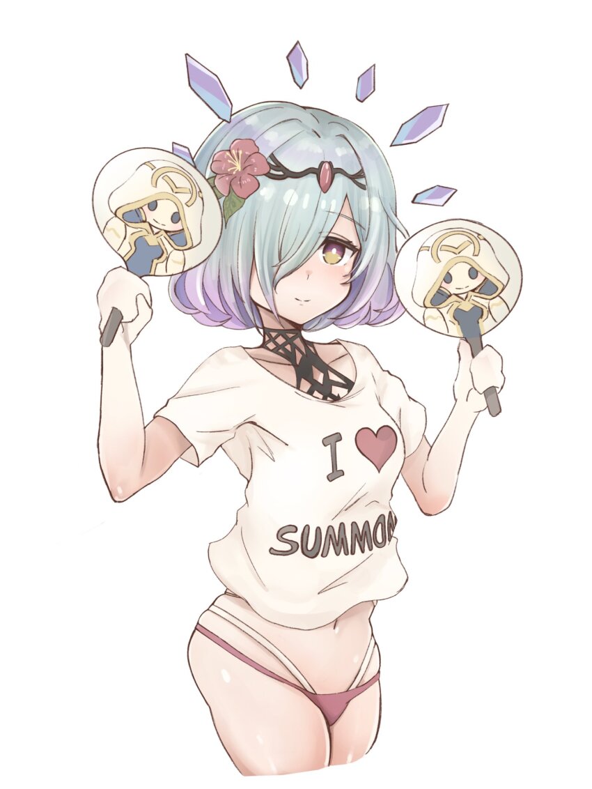 1girl, blue_hair, fire_emblem, fire_emblem_heroes, gradient_hair, hand_fan, heart, highres