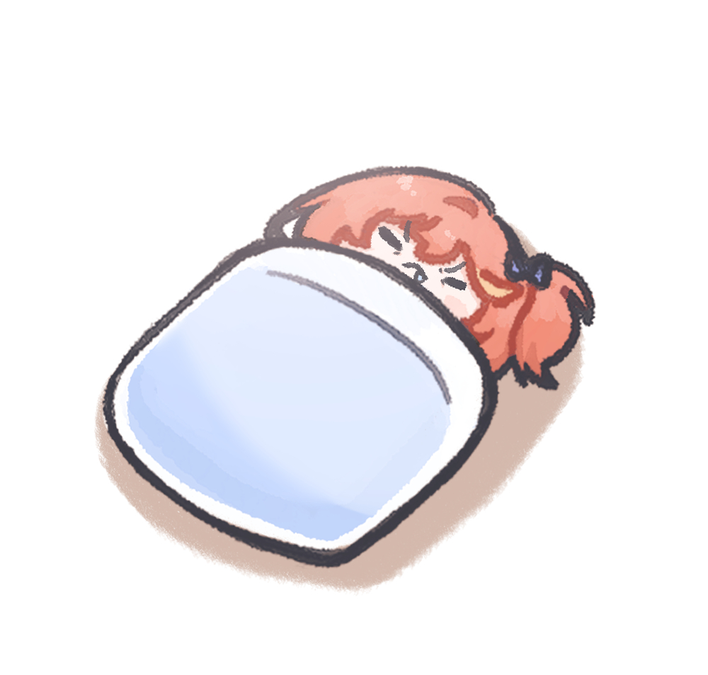 1girl, angry, blue_hairband, chibi, closed_eyes, commentary_request, hairband, honkai_(series)