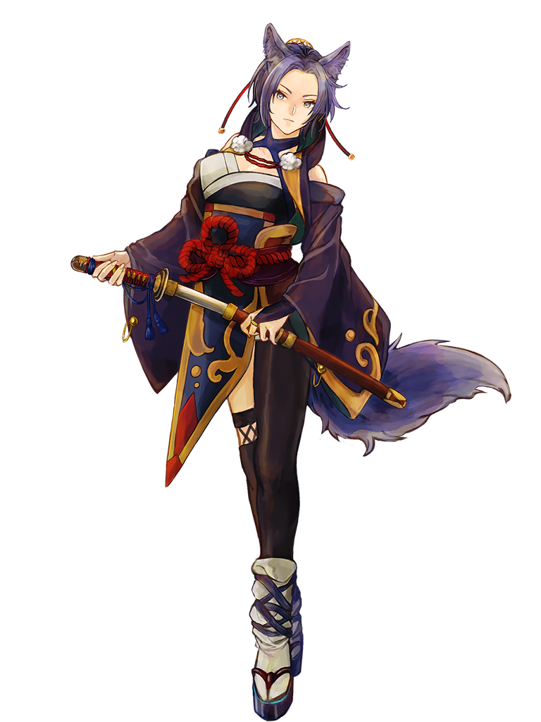 1girl, amenana_(tw), animal_ears, black_footwear, breasts, dairoku_ryouhei, full_body, holding