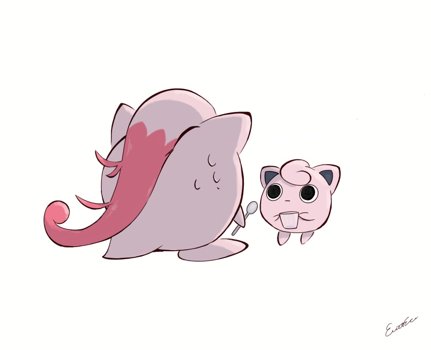 chibi, cup, emofuru_(vktd5442), gen_1_pokemon, glass, highres, holding, holding_cup