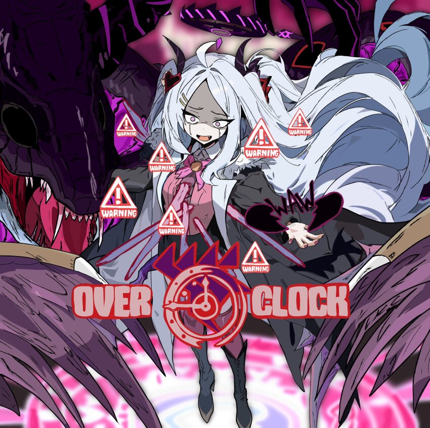 1girl, 218_(niiya), blue_archive, broken_heart, e.g.o_(project_moon), gameplay_mechanics, hair_ornament, hairclip