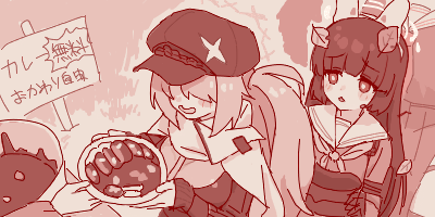 4girls, animal_ear_hairband, animal_ears, blue_archive, blush, newsboy_cap, cape, chestnut_mouth