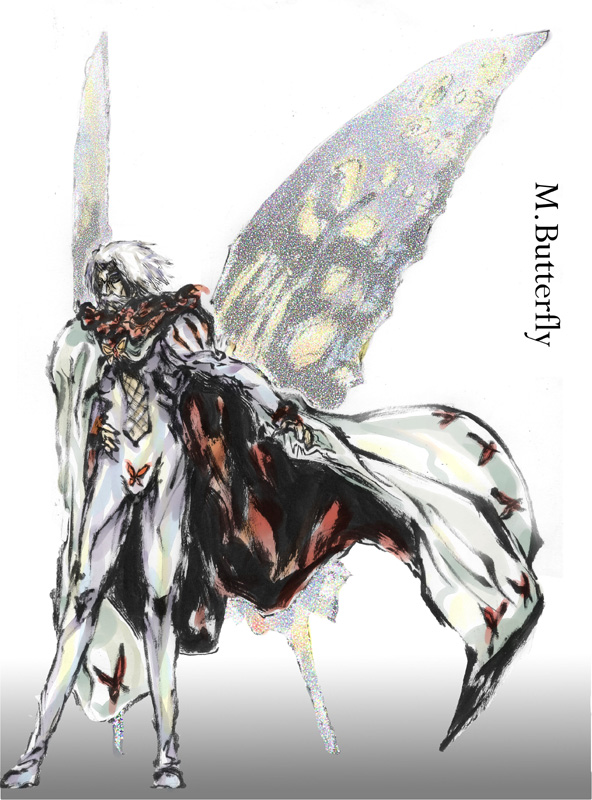 00s, busou_renkin, dr_butterfly, facial_hair, mustache, tagme, white_hair