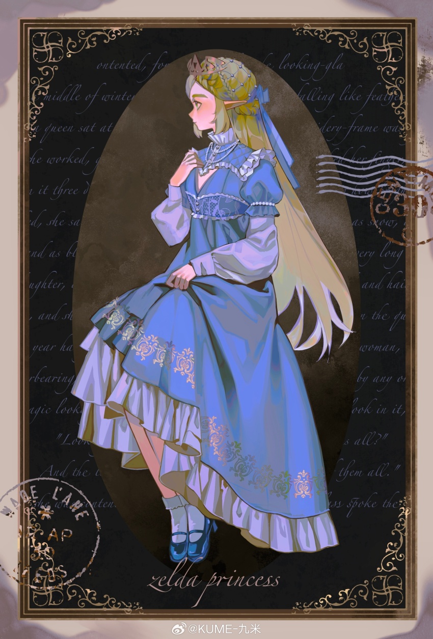 1girl, absurdres, alternate_costume, alternate_hair_length, alternate_hairstyle, black_background, blonde_hair, blue_bow