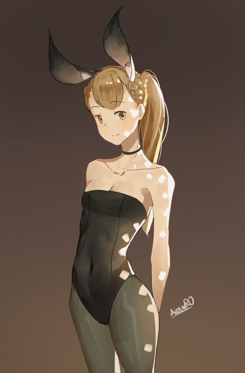 1girl, absurdres, alternate_costume, animal_ear_fluff, arms_behind_back, artist_name, backlighting, bare_shoulders