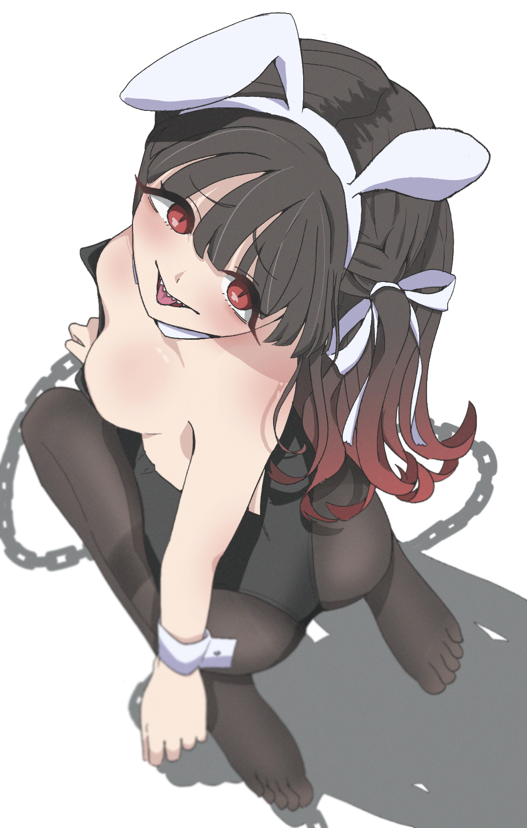 1girl, animal_costume, ass, baio_rin, blush, feet, highres, kimi_no_koto_ga_dai_dai_dai_dai_daisuki_na_100-nin_no_kanojo