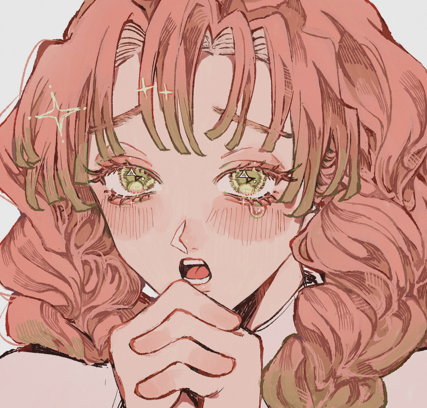 1girl, blush, braid, close-up, green_eyes, green_hair, highres, kanroji_mitsuri