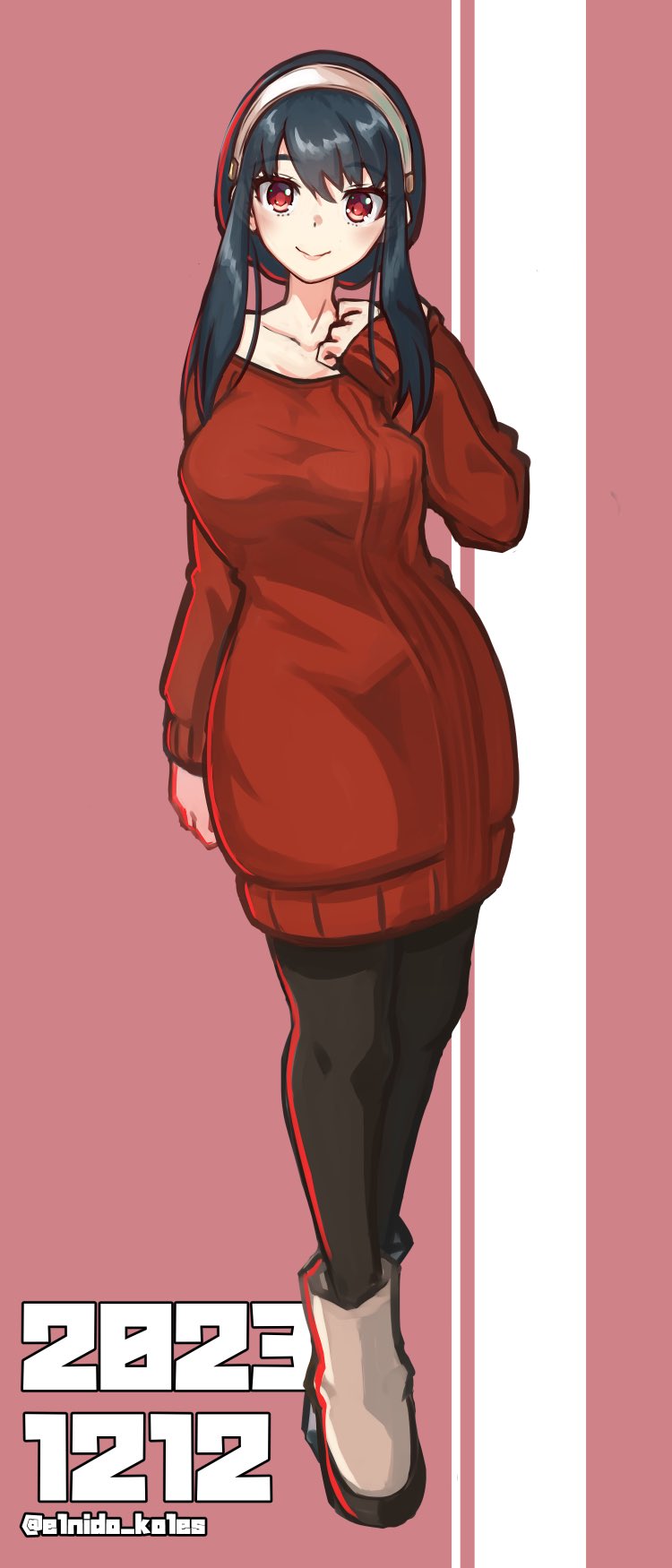 1girl, black_hair, blush, breasts, dated, earrings, hairband, highres