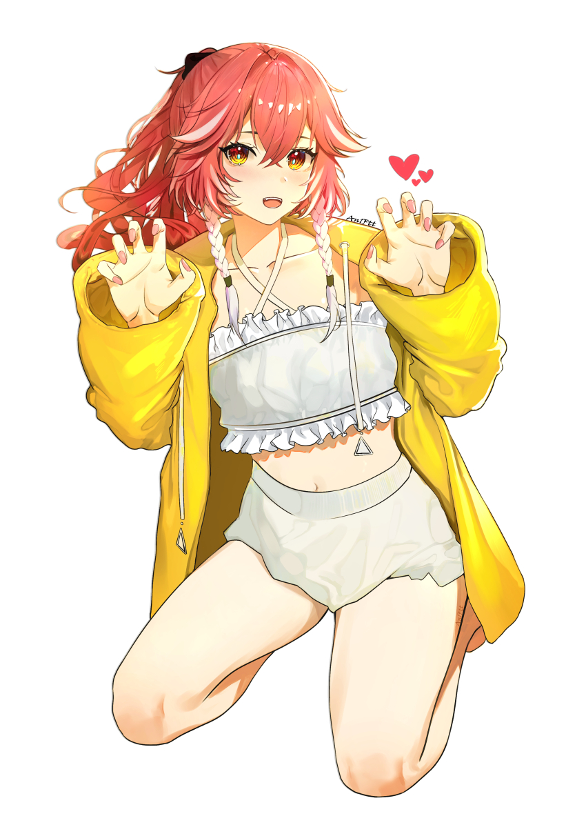 1girl, absurdres, alternate_costume, artist_name, black_bow, blush, bow, braid