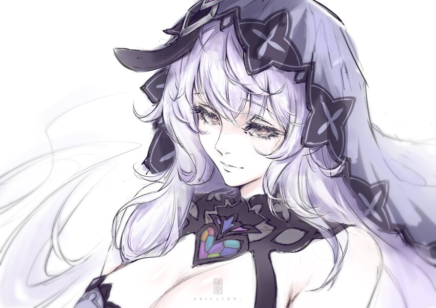 1girl, absurdres, bare_shoulders, belt, black_swan_(honkai:_star_rail), breasts, ericathw, highres