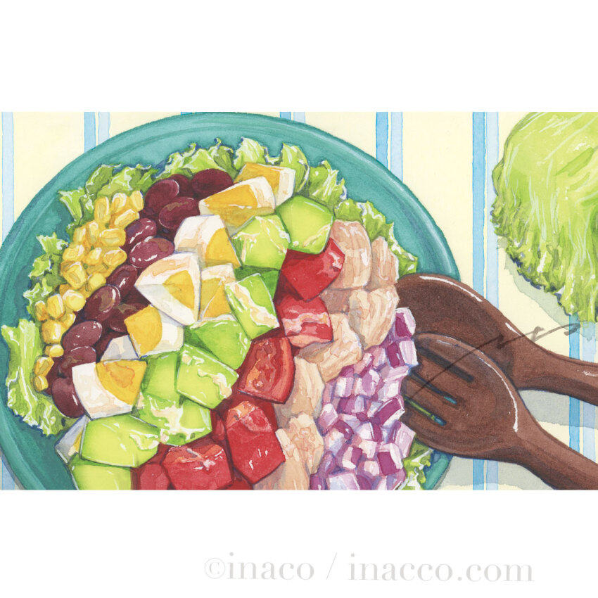 artist_name, commentary_request, egg, food, food_focus, inaco, lettuce, no_humans