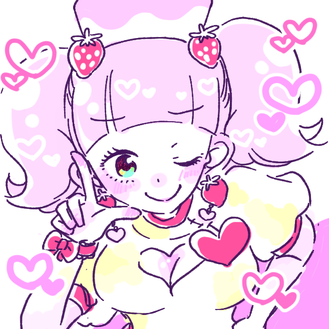 1girl, bemani, blunt_bangs, blush, cleavage_cutout, clothing_cutout, earrings, eyelashes