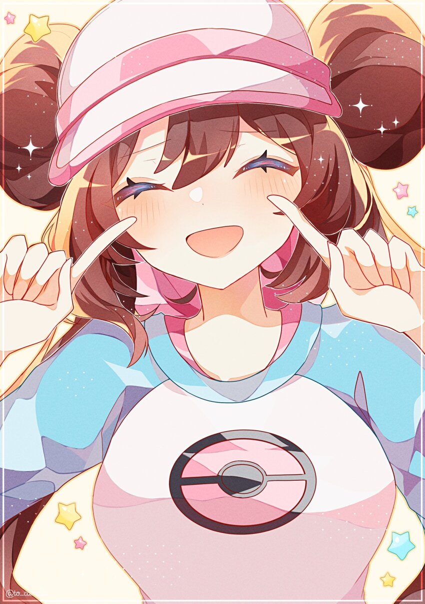 1girl, brown_hair, closed_mouth, double_bun, facing_viewer, hair_between_eyes, hair_bun, highres