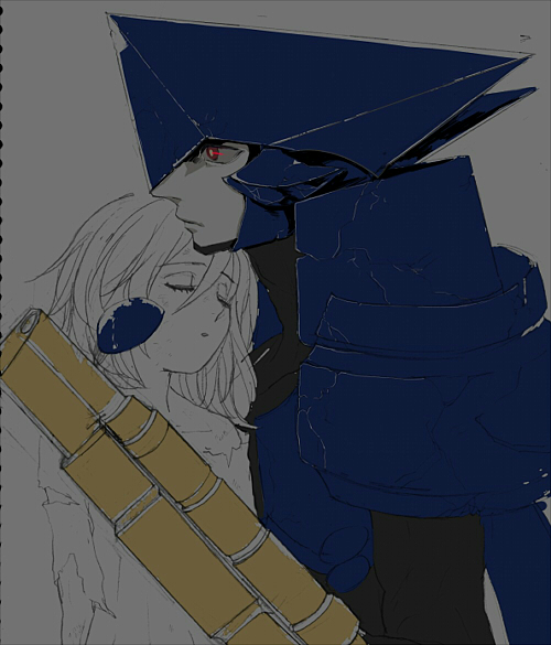 1boy, 1girl, asagi_marin, brigadoon, closed_eyes, closed_mouth, collarbone, convenient_censoring