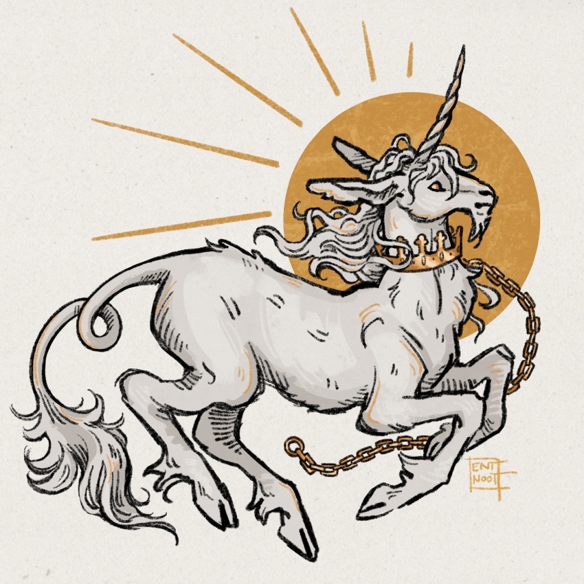 animal, animal_focus, brown_eyes, chain, closed_mouth, collar, commentary, cream_background