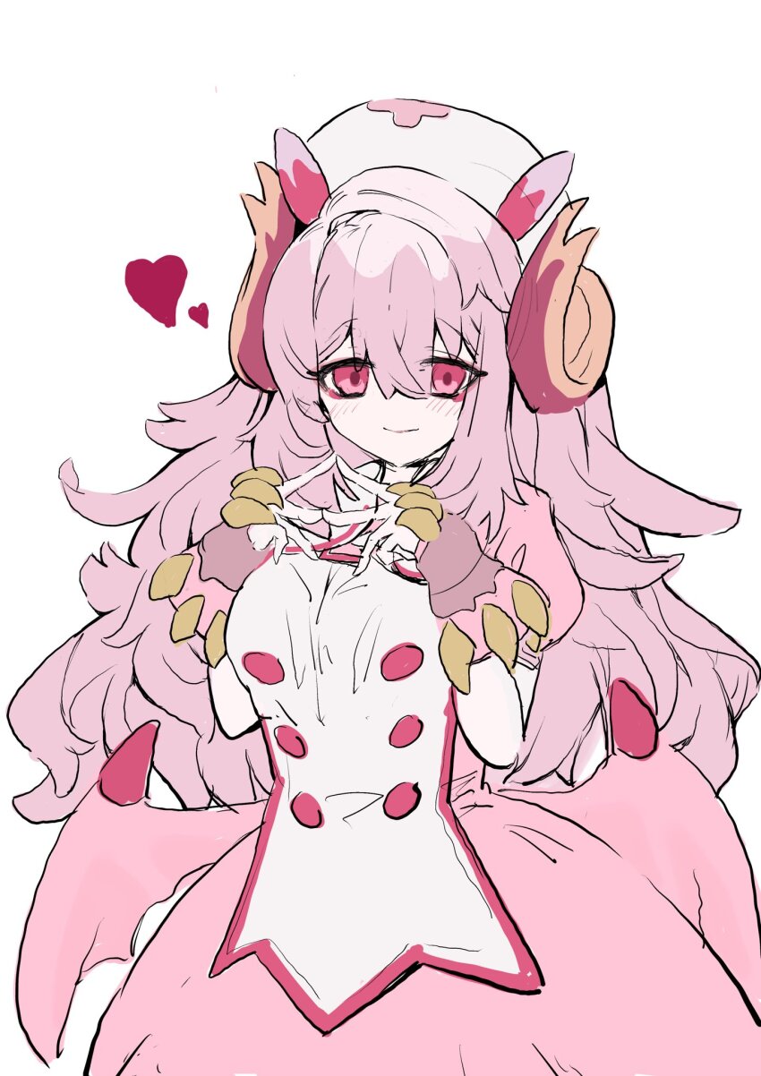 1girl, alternate_hairstyle, clawed_gauntlets, cowboy_shot, dragon_girl, dress, duel_monster, hat