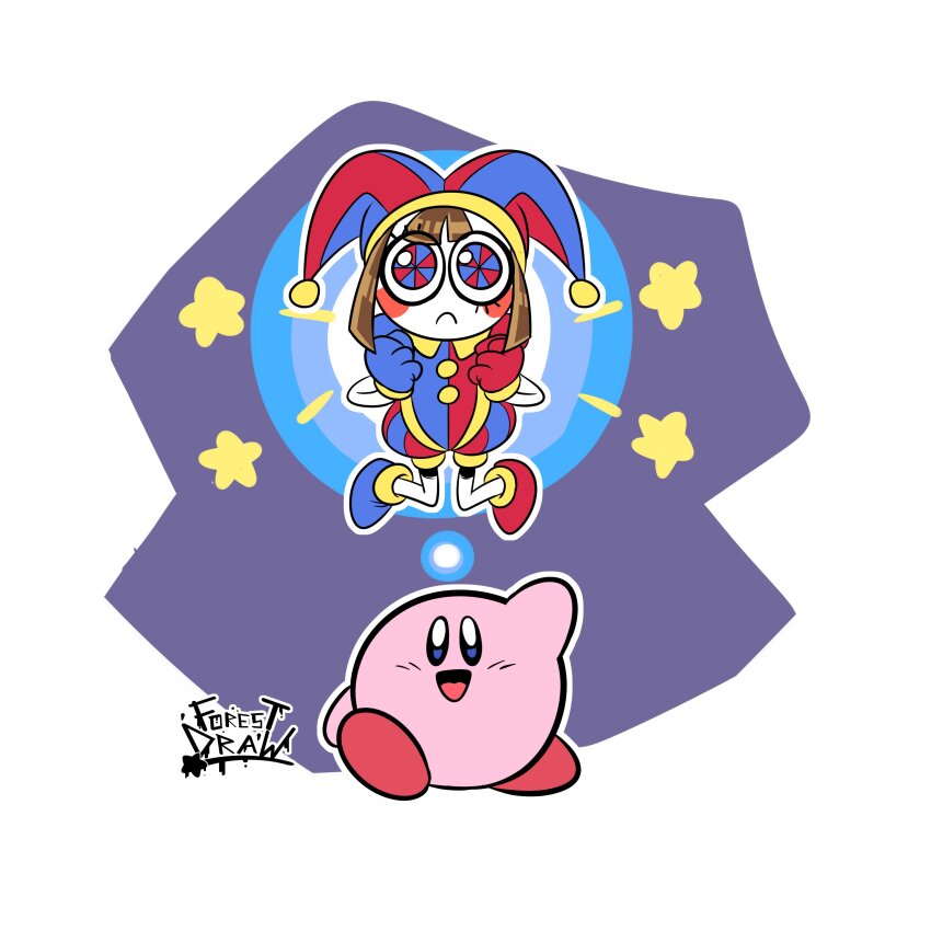 1girl, absurdres, artist_logo, asymmetrical_footwear, asymmetrical_gloves, blush_stickers, brown_hair, colored_skin