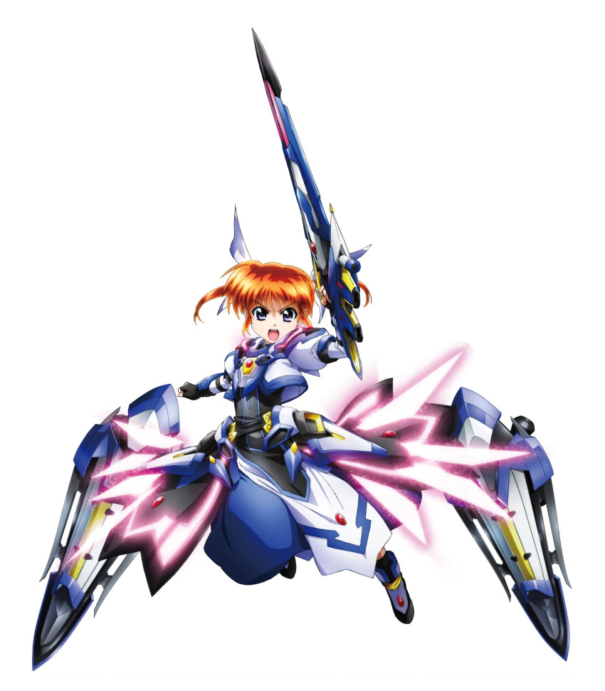 1girl, absurdres, armor, armored_dress, black_gloves, blonde_hair, cropped_jacket, dress