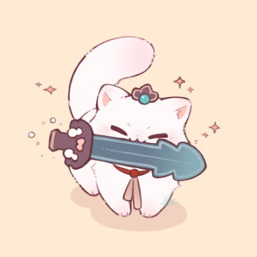 1girl, 7mb_yut, animal, animal_ears, animal_hands, animate_object, cat, cat_ears