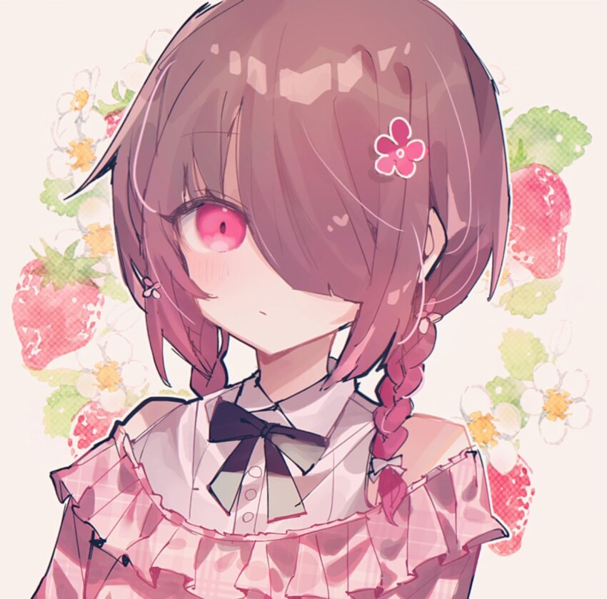 1girl, alternate_costume, alternate_hair_length, alternate_hairstyle, arms_at_sides, bare_shoulders, bete_noire, black_bow