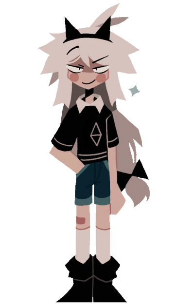 blonde_hair, blue_pants, fundamental_paper_education, oliver_(fundamental_paper_education), pants, shorts, tagme