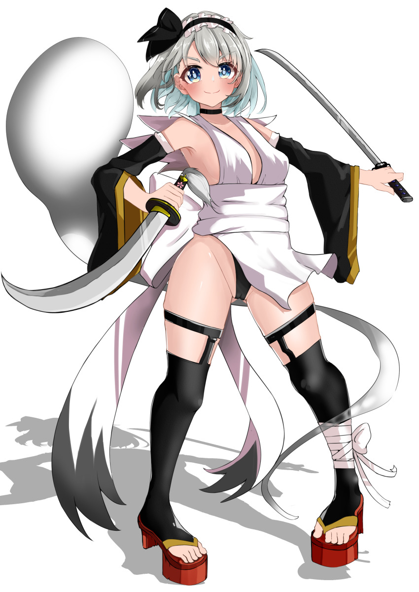 1girl, absurdres, amane_alice, bare_shoulders, blue_eyes, breasts, cameltoe, choker