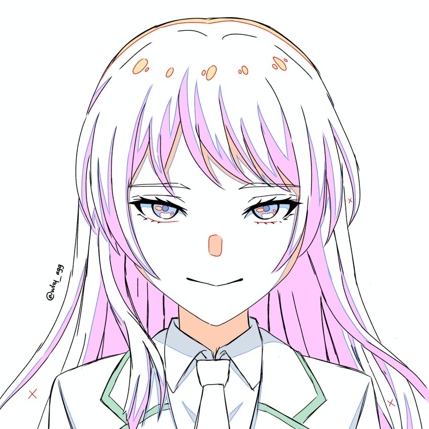 1girl, a_whydc, bang_dream!, bang_dream!_it's_mygo!!!!!, chihaya_anon, closed_mouth, collared_shirt, commentary