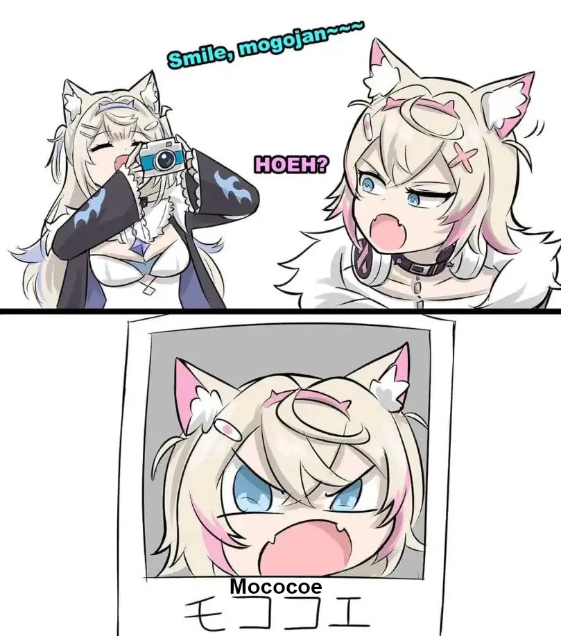 2girls, animal_ear_fluff, animal_ears, blonde_hair, breasts, camera, chain, character_name