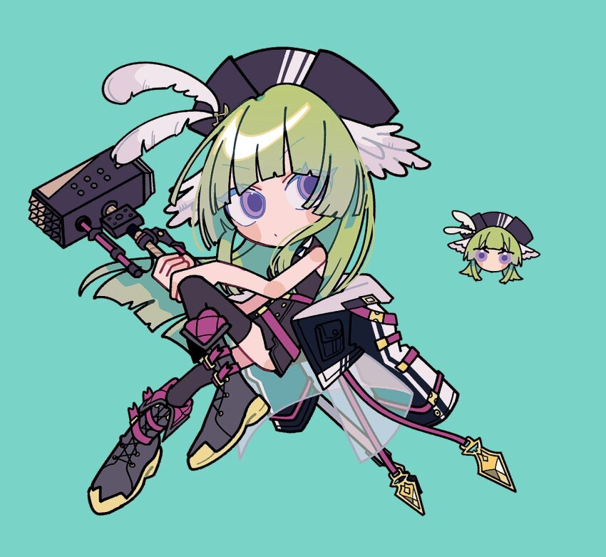 1girl, :o, arknights, bare_arms, black_boots, black_dress, black_hat, black_jacket