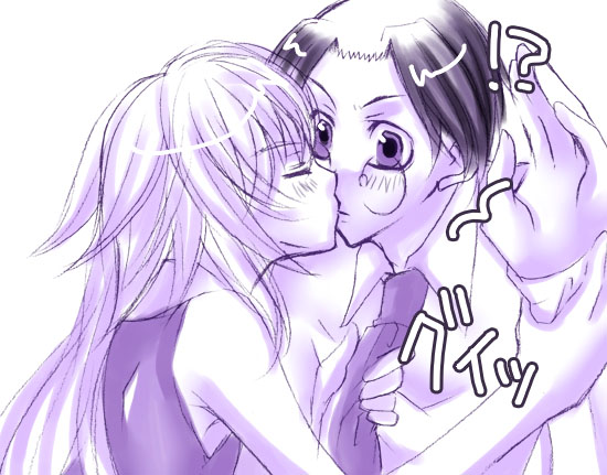 glasses, kiss, machs, pumpkin_scissors, tagme