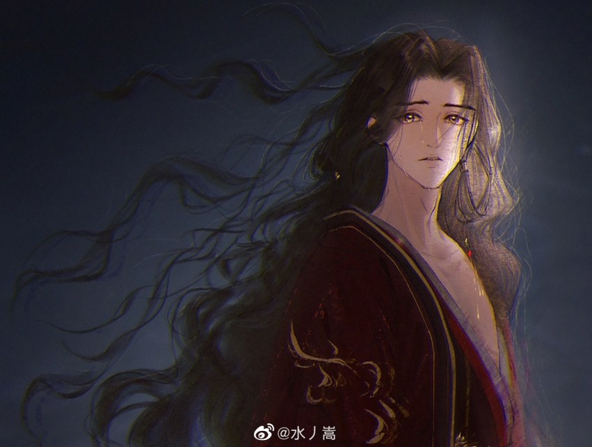 1boy, black_background, black_hair, chinese_clothes, chinese_commentary, chunzhanjia, coat, code:_kite