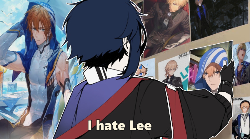 absurdres, commandant_(pgr), dochikun, highres, lee:_entropy_(illusionist)_(pgr), lee:_entropy_(oceanic_blues)_(pgr), lee:_palefire_(ivy)_(pgr), lee_(pgr)