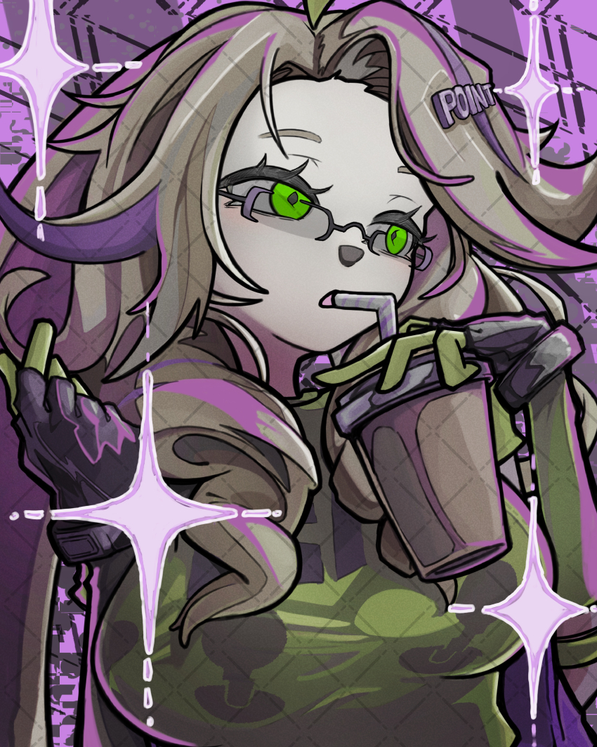 1girl, absurdres, animal_ears, animal_nose, asha_(zenless_zone_zero), blonde_hair, breasts, colored_skin