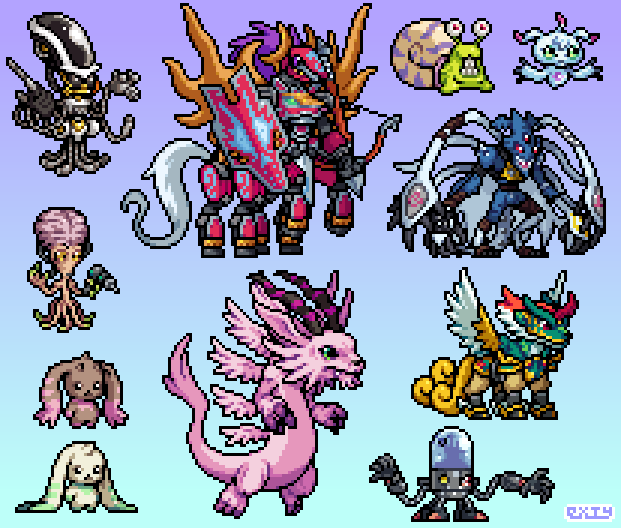 agumon, digimon, digimon_(creature), dragon, ebemon, holydramon, horns, karatukinumemon