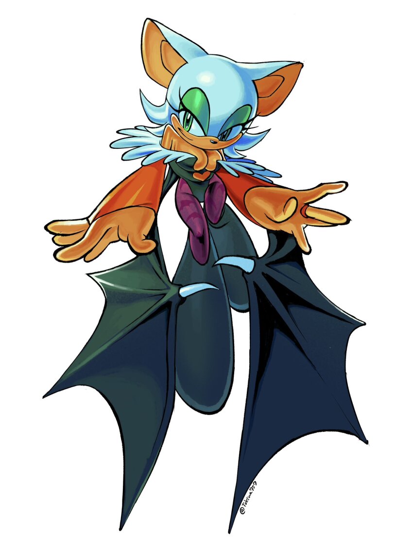 1girl, animal_ears, animal_nose, animal_print, bare_shoulders, bat_ears, bat_girl, bat_print