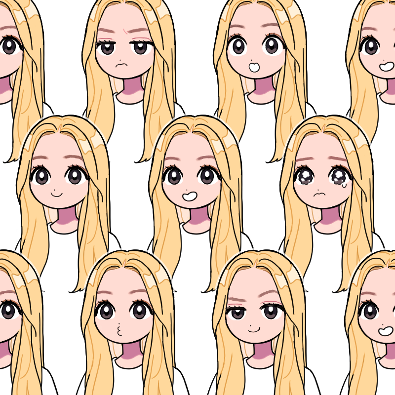 1girl, bad_id, bad_twitter_id, black_eyes, blonde_hair, commentary_request, crying, dheif89