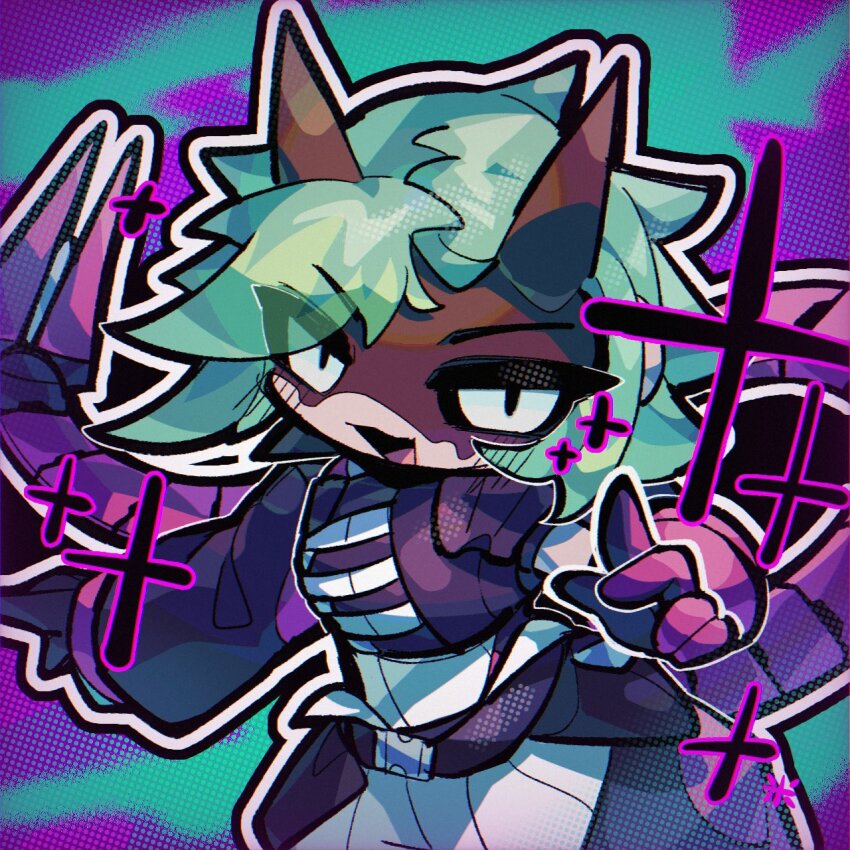 1girl, alter_(apex_legends), animification, apex_legends, asymmetrical_gloves, black_gloves, black_sclera, bodysuit