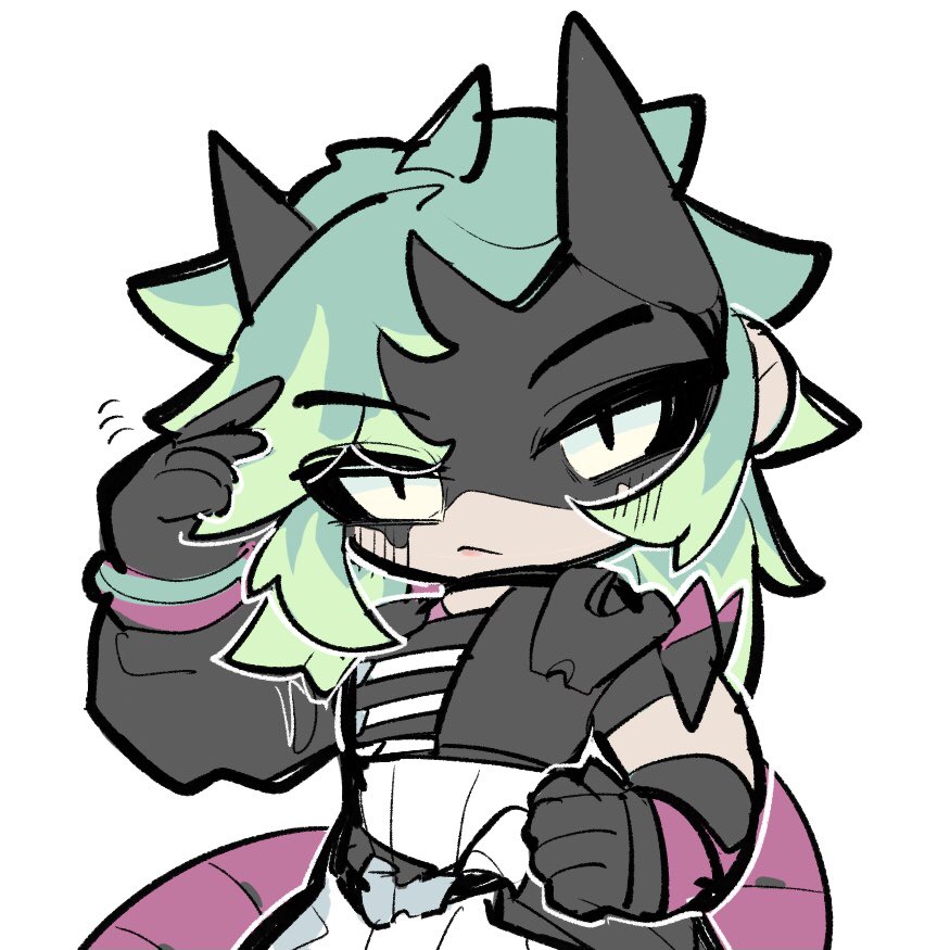 1girl, alter_(apex_legends), animification, apex_legends, black_gloves, black_sclera, bodysuit, colored_sclera