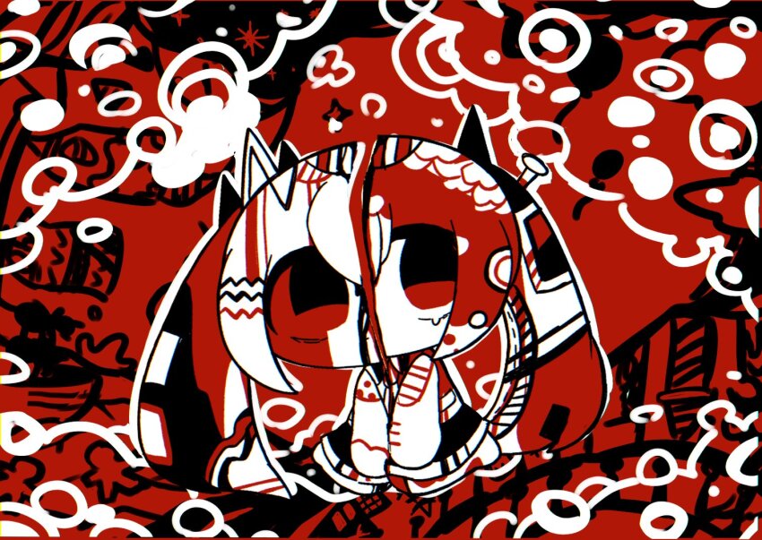 1girl, agpgwm, akairo_ushiro_(vocaloid), bare_arms, bare_shoulders, barefoot, blood, blood_on_face